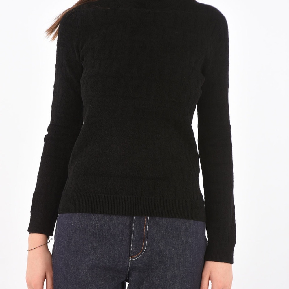 Fendi Black Turtleneck Sweater for Women